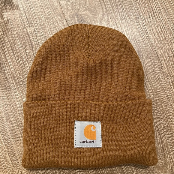 💛 bundle for $8- Carhartt Brown Knit Beanie - Picture 1 of 4